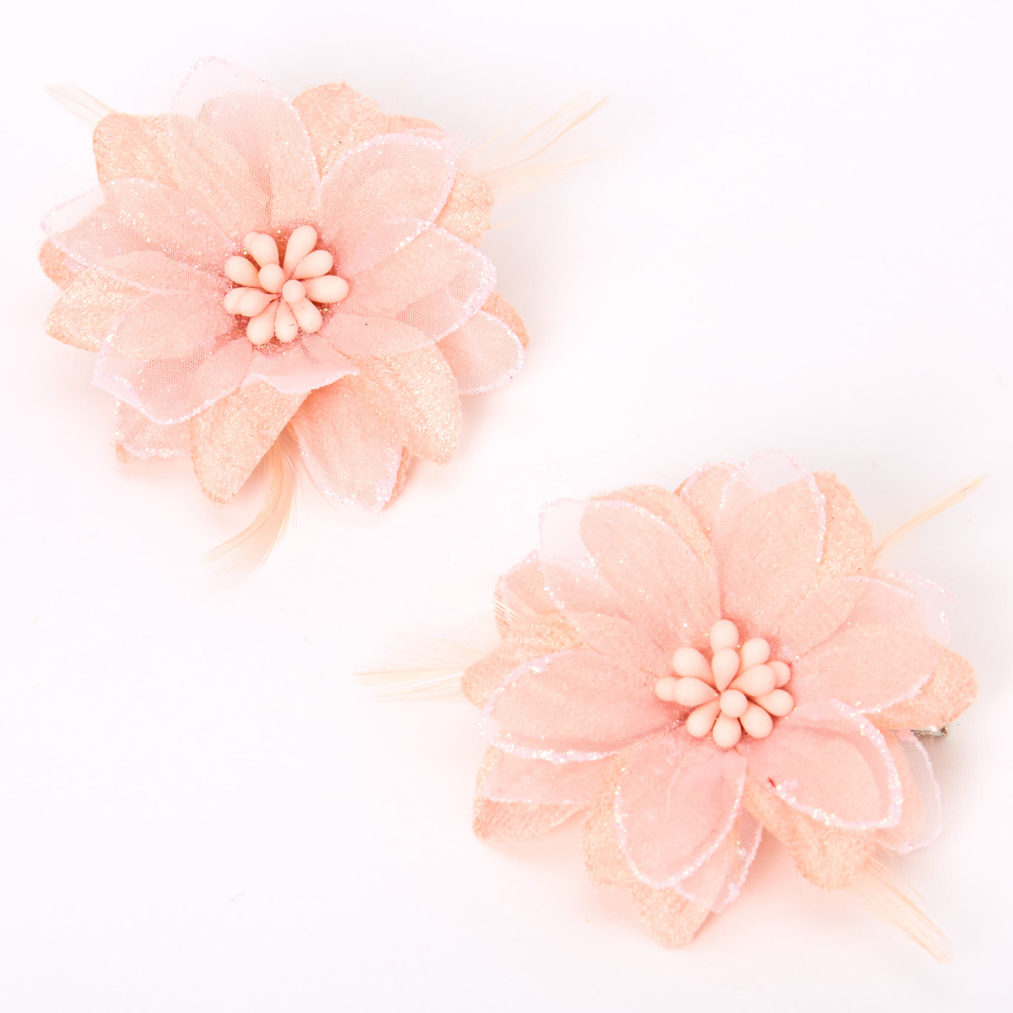 Pink Wedding Flower Hair Pins | Blush Bridal Hair Accessories Roses
