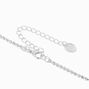 Silver-tone Rhinestone Y-Neck Necklace &amp; Drop Earrings Set - 2 Pack,