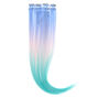 Pastel Ombre Faux Hair Extensions - Blue, 4 Pack,