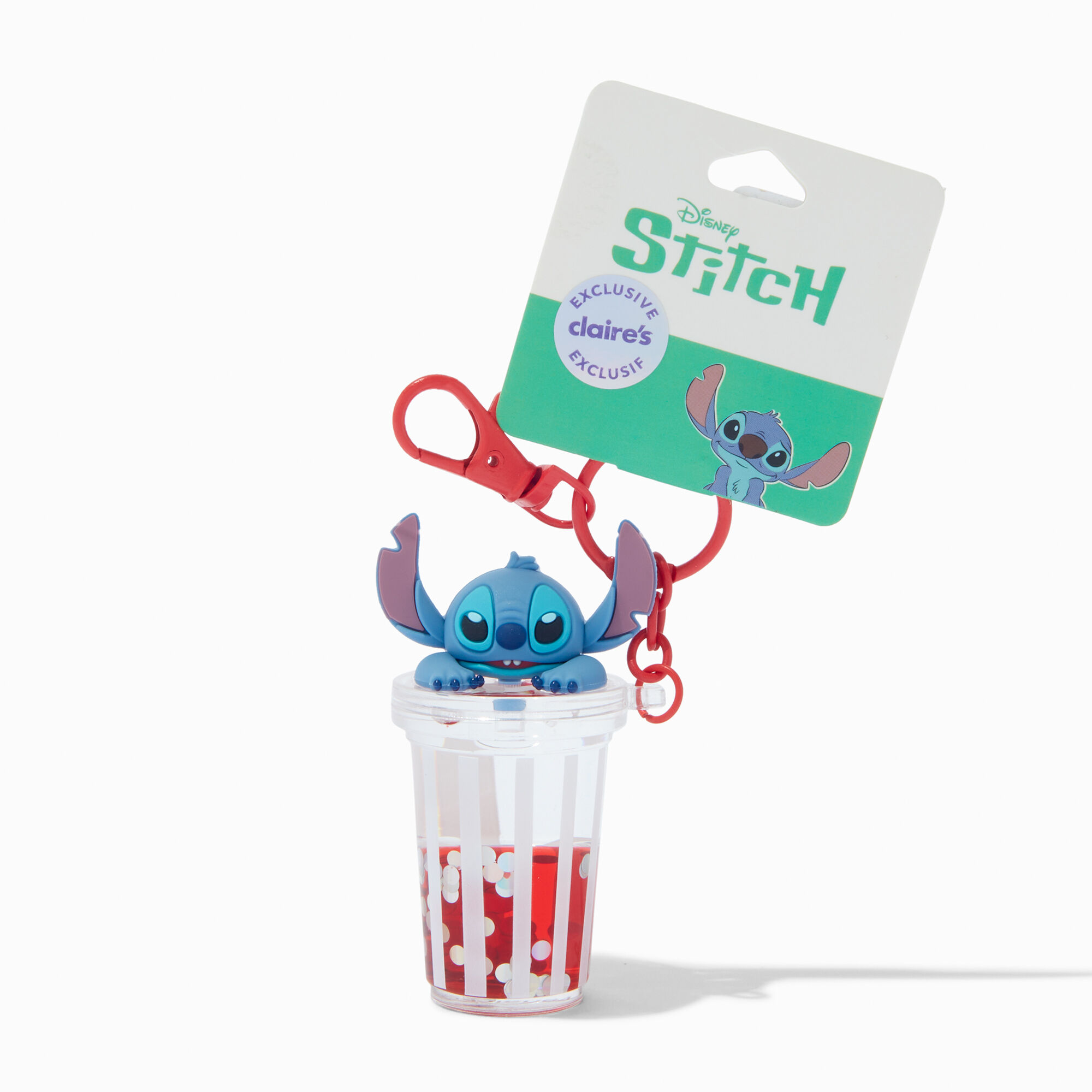 View Disney Stitch Claires Exclusive WaterFilled Popcorn Keyring information