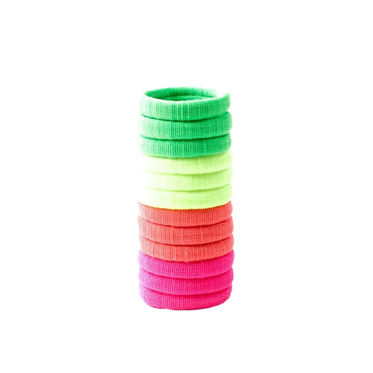 Pile de 12 &eacute;lastiques pour les cheveux,