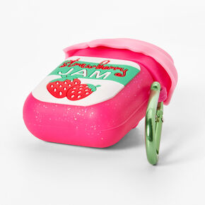 Strawberry Jam Silicone Earbud Case Cover - Compatible with Apple AirPods,