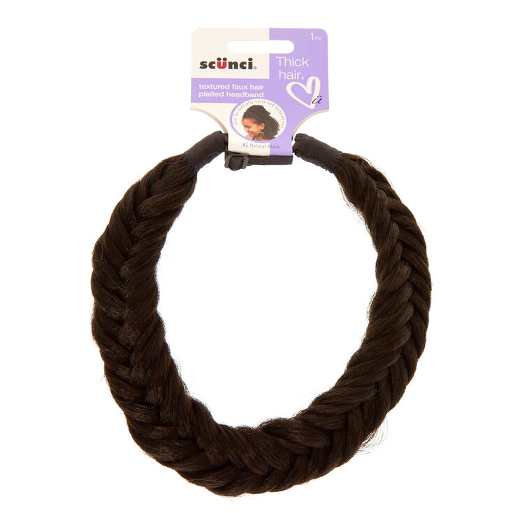 Scunci Textured Faux Hair Plaited Headband Claire S