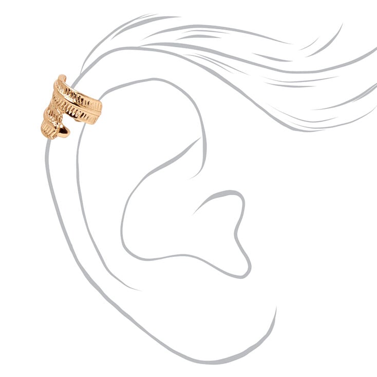 Gold Feather Ear Cuff,