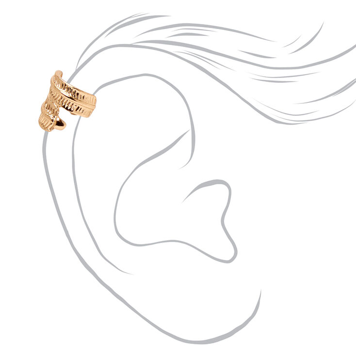 Gold Feather Ear Cuff,