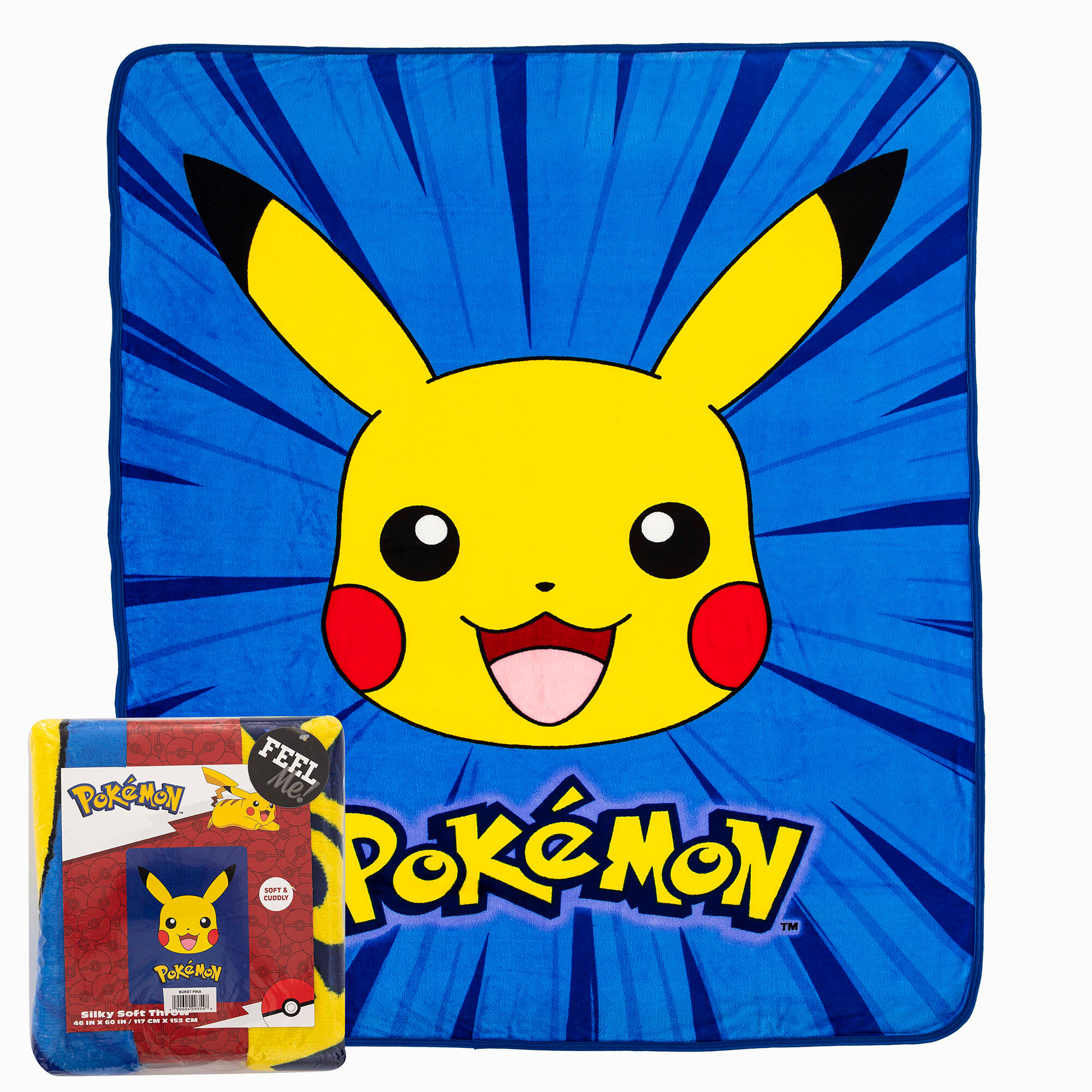 Pok mon Pikachu Silk Touch Throw Blanket Claire s US