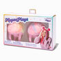 MeganPlays&trade; Claire&#39;s Exclusive Pastel Rainbow Pom Pom Headset Accessory,