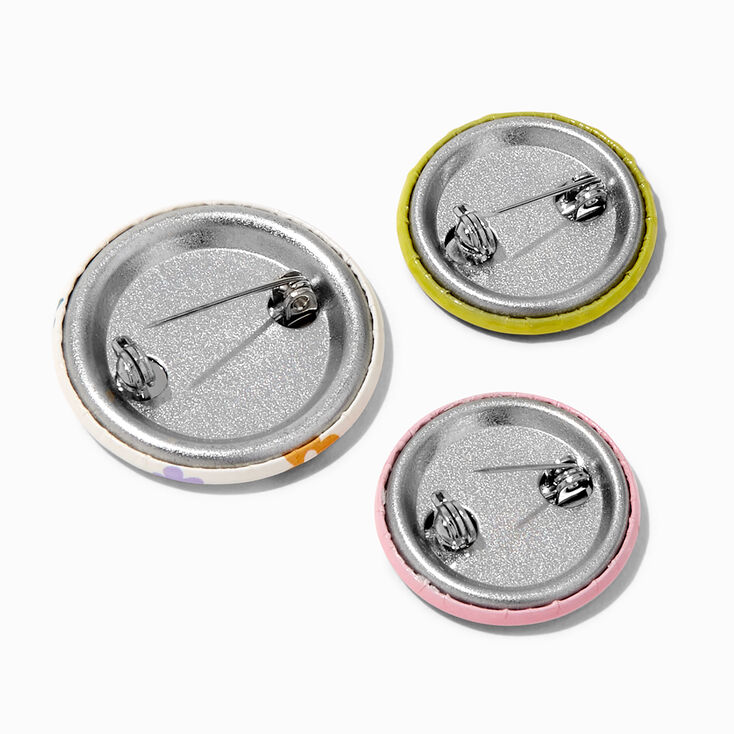 Bloom As You Are Pinback Button Set - 3 Pack,