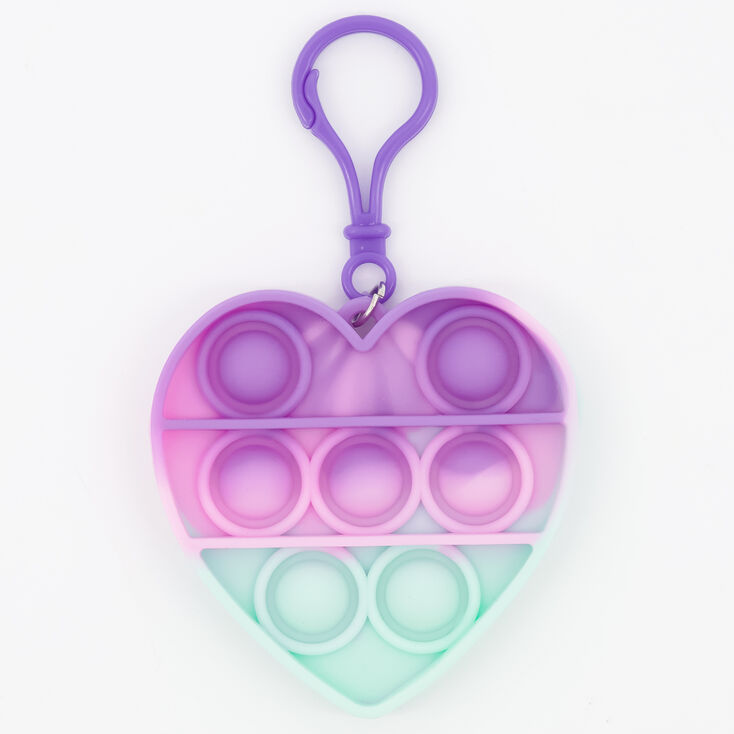 Jouet fidget Push Poppers porte-cl&eacute;s pastel - Les mod&egrave;les peuvent varier,