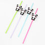 Pastel Panda Resuable Straws &#40;4 pack&#41;,