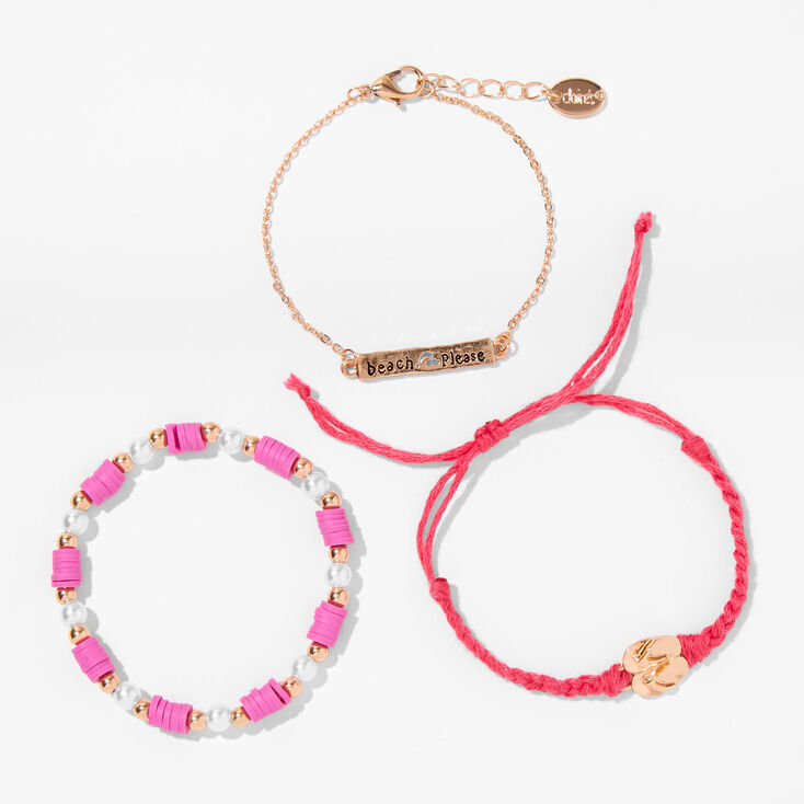 Gold Beach Please Sandals Bracelet Set &#40;3 Pack&#41;,