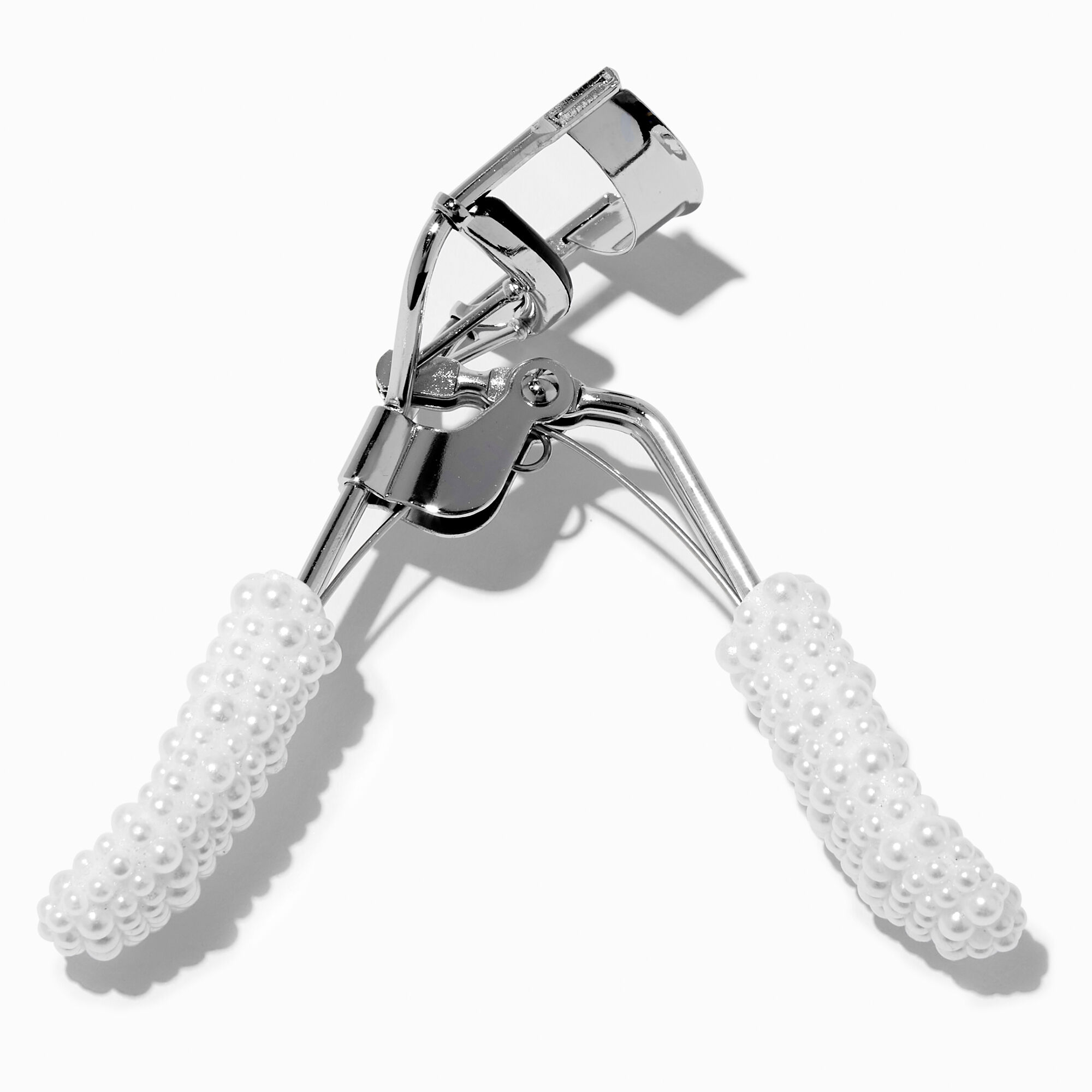 View Claires Scalloped Pearl Eyelash Curler Silver information