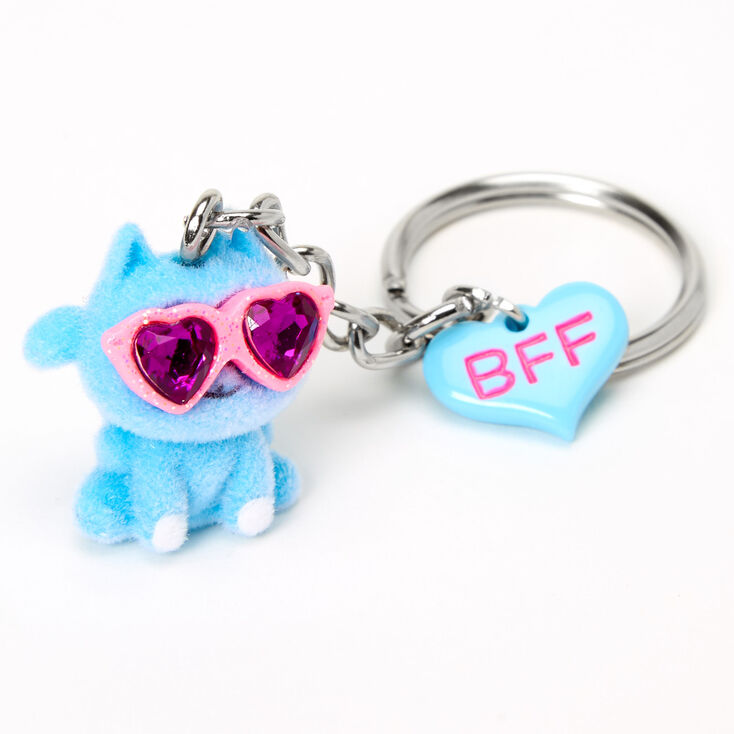 Porte-cl&eacute;s best friends chats avec lunettes de soleil - Lot de 3,