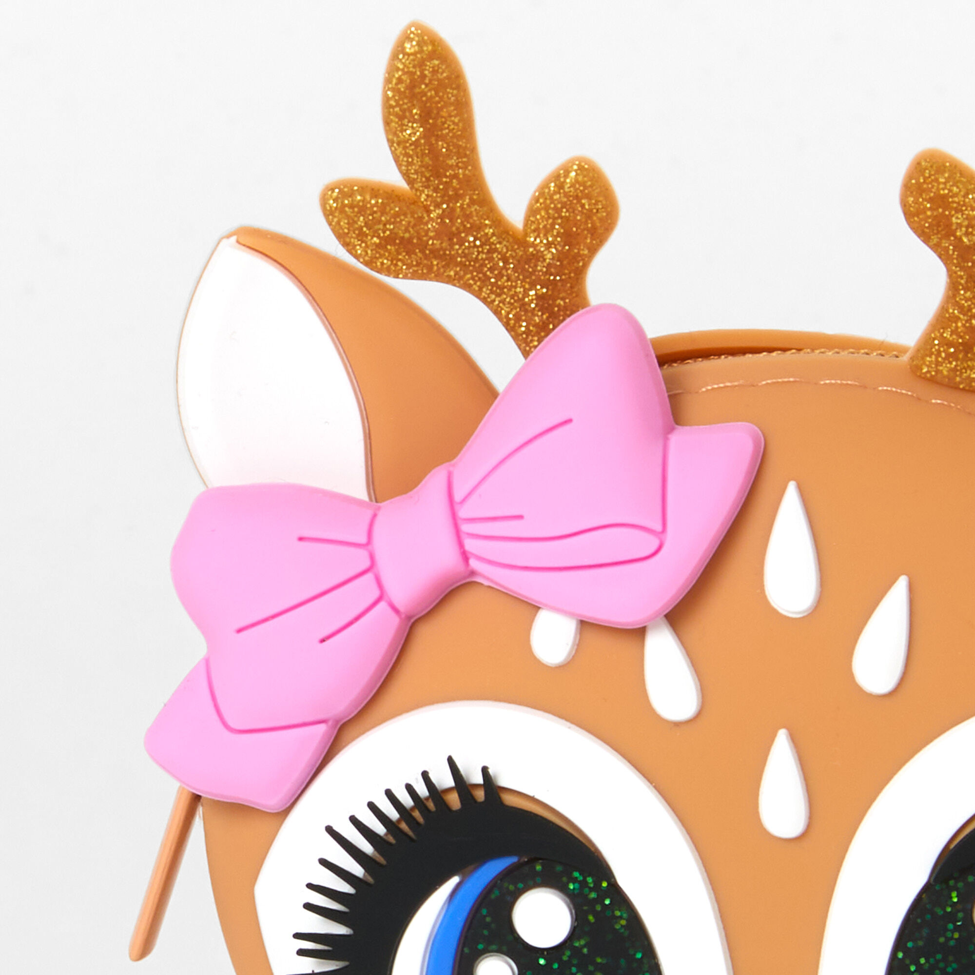 Holiday Deer Jelly Coin Purse - Brown,