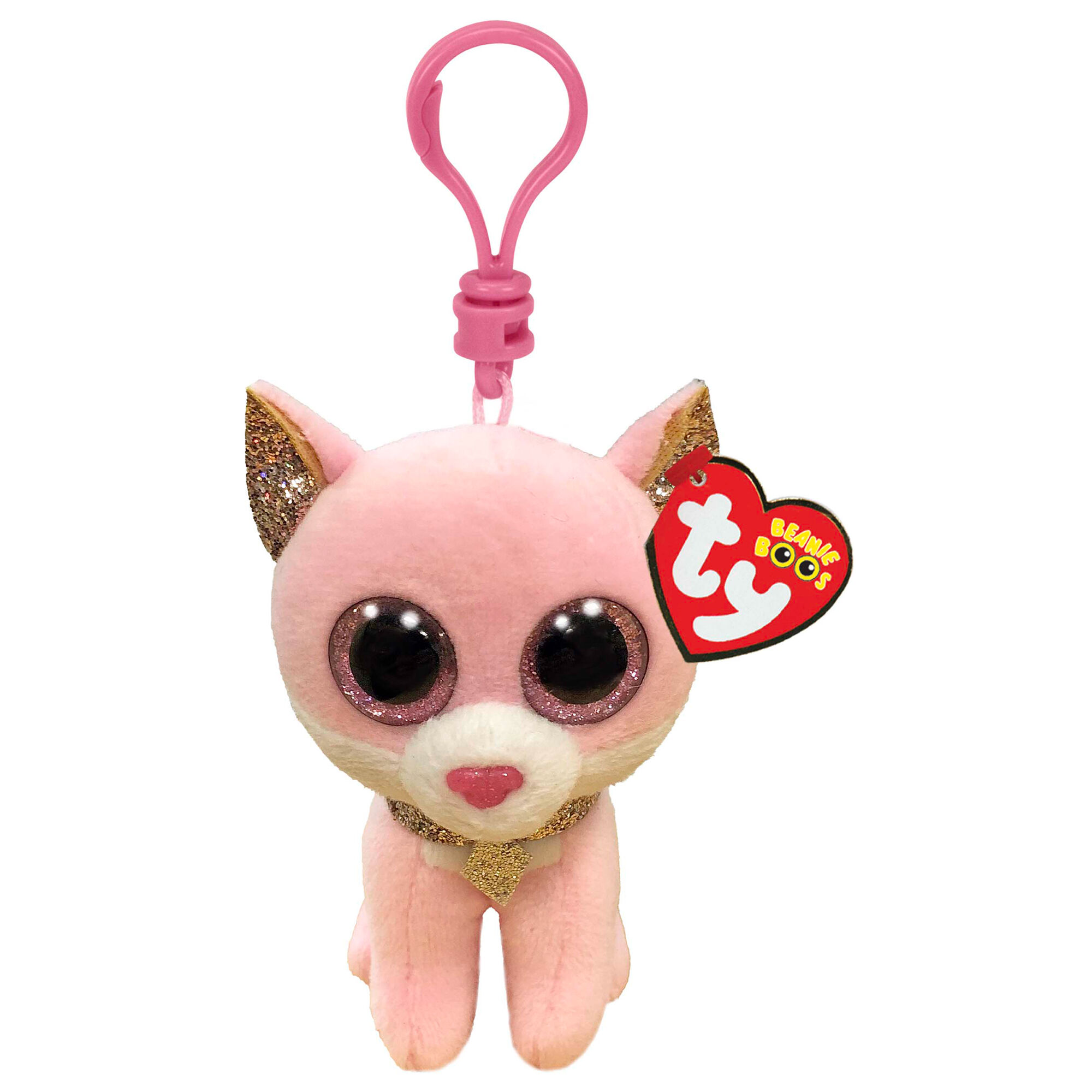 Ty Beanie Boos Fiona the Cat Keyring Clip