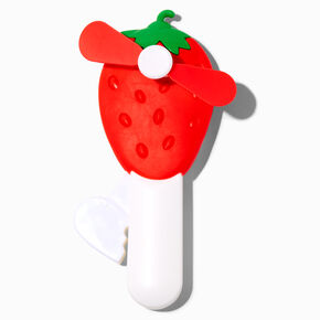 Ventilateur portable &agrave; manivelle fraise,