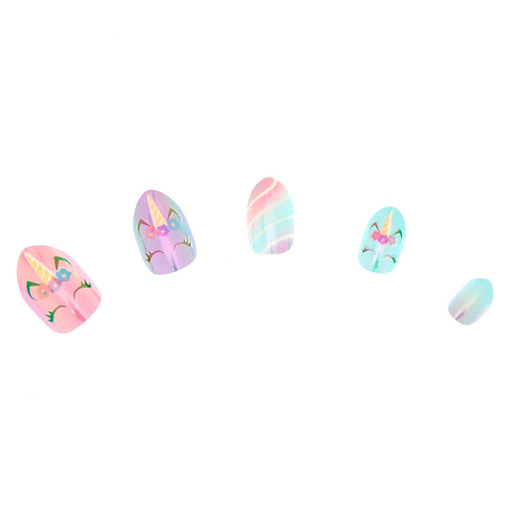 Spring Unicorn Stiletto Press On Faux Nail Set 24 Pack Claire S