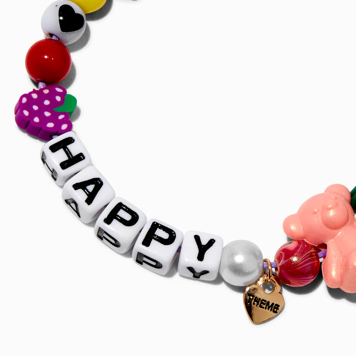 T H E M E x Claire&#39;s &#39;&#39;Happy&#39;&#39; Adjustable Bracelet,