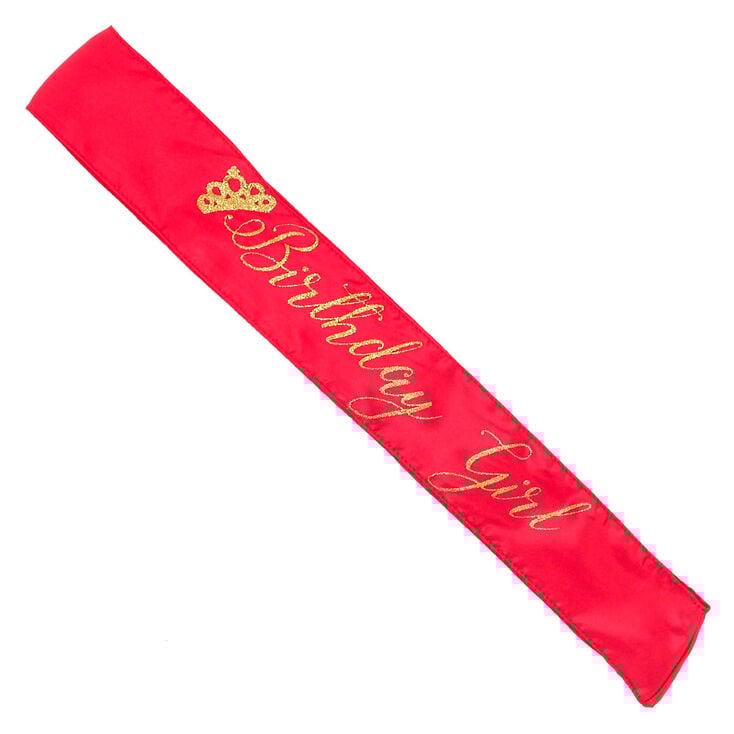Claire&#39;s Club Birthday Girl Sash - Pink,