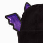 Bonnet noir chauve-souris &agrave; sequins,