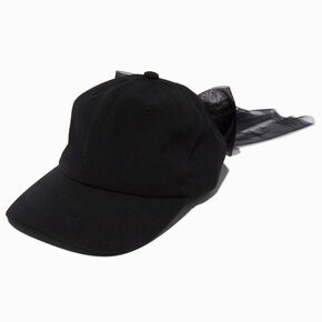 Casquette camionneur &agrave; n&oelig;ud noir,
