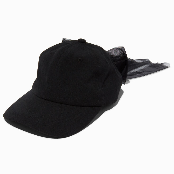 Casquette camionneur &agrave; n&oelig;ud noir,