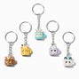 Critter Coffee Cup Best Friends Keychains - 5 Pack,