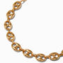 Gold-tone Pop Tab Chain Necklace,