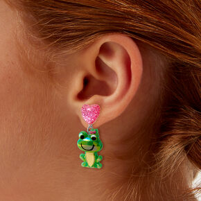 Puffy Frog Drop Earrings,