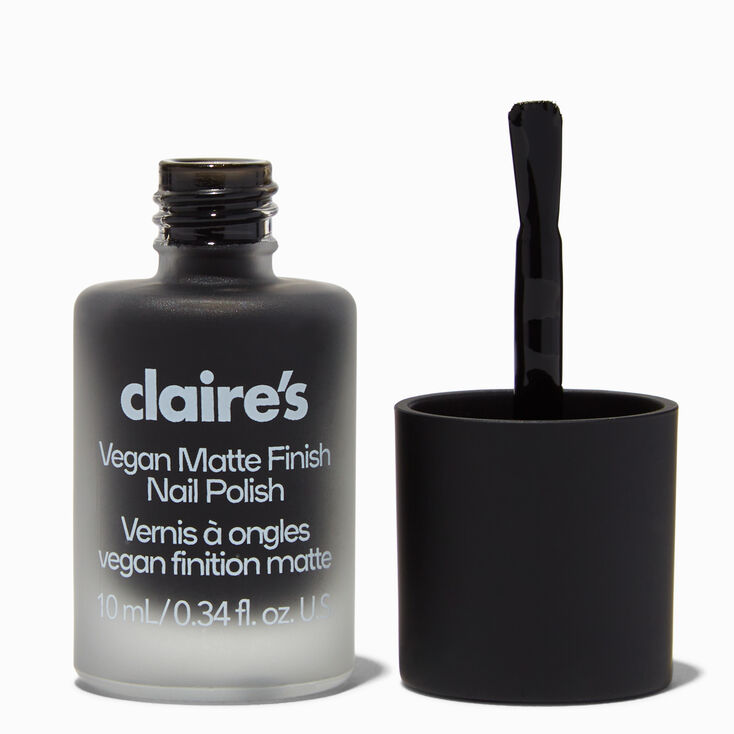 Matte Effect Nail Polish - Black Cat Beauty,