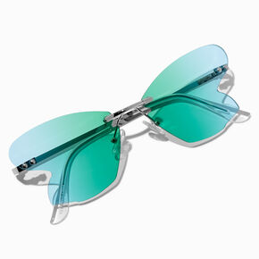 Blue-Green Butterfly Wing Sunglasses,