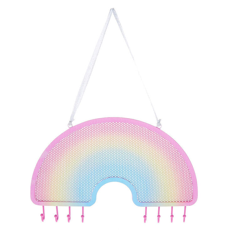 Claire's Porte-bijoux arc-en-ciel à suspendre au mur
