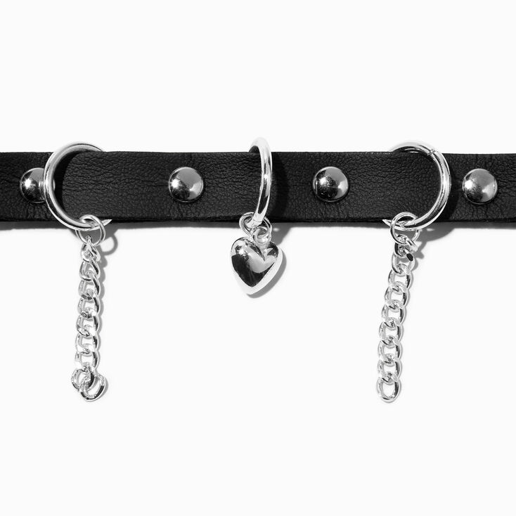 Black Hearts &amp; Chains Choker Necklace,