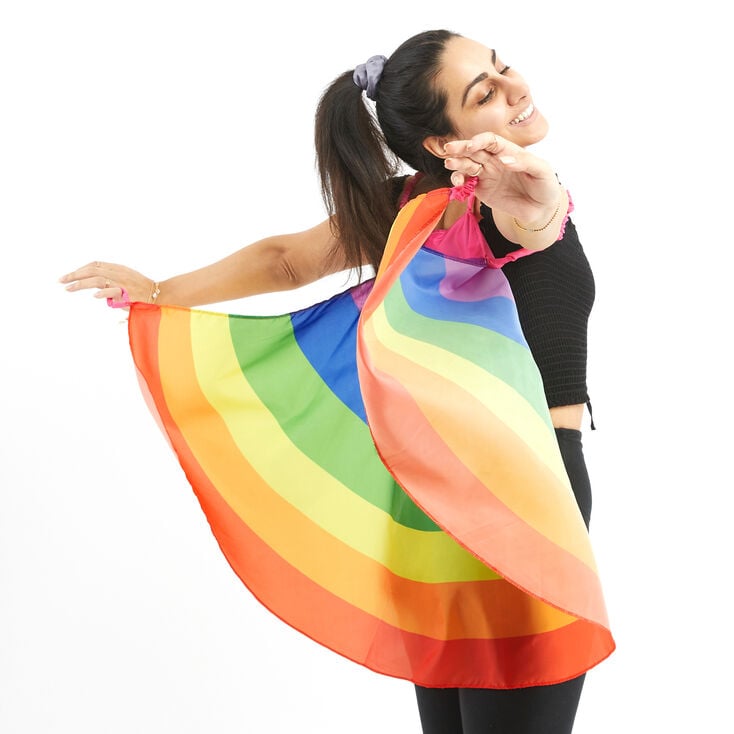 Rainbow Stripes Cape,