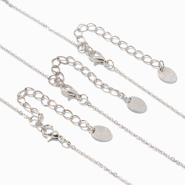 Best Friends Mystical Gem Pendant Necklaces - 3 Pack,