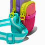 Claire&#39;s Club Rainbow Colorblock Crossbody Bag,