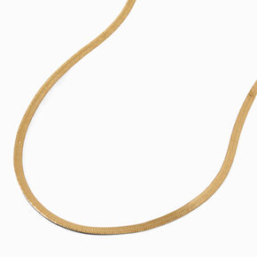 C LUXE by Claire&#39;s 18k Yellow Gold Plated Snake Chain Necklace,