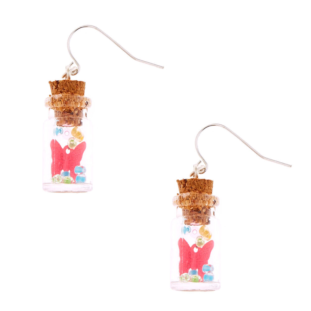Butterfly In A Bottle Drop Earrings,