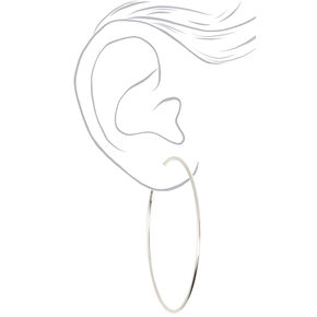 Silver-tone 70mm Hoop Earrings,