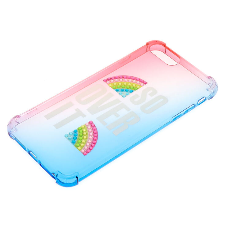 Coque de portable protectrice arc-en-ciel &laquo;&nbsp;So Over It&nbsp;&raquo; - Compatible avec iPhone 6/7/8,