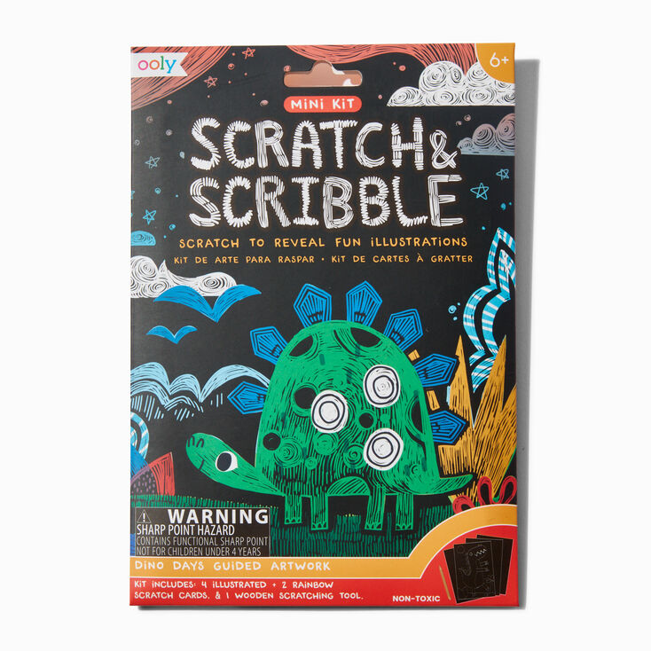 ooly&reg; Dino Days Scratch &amp; Scribble Mini Kit,