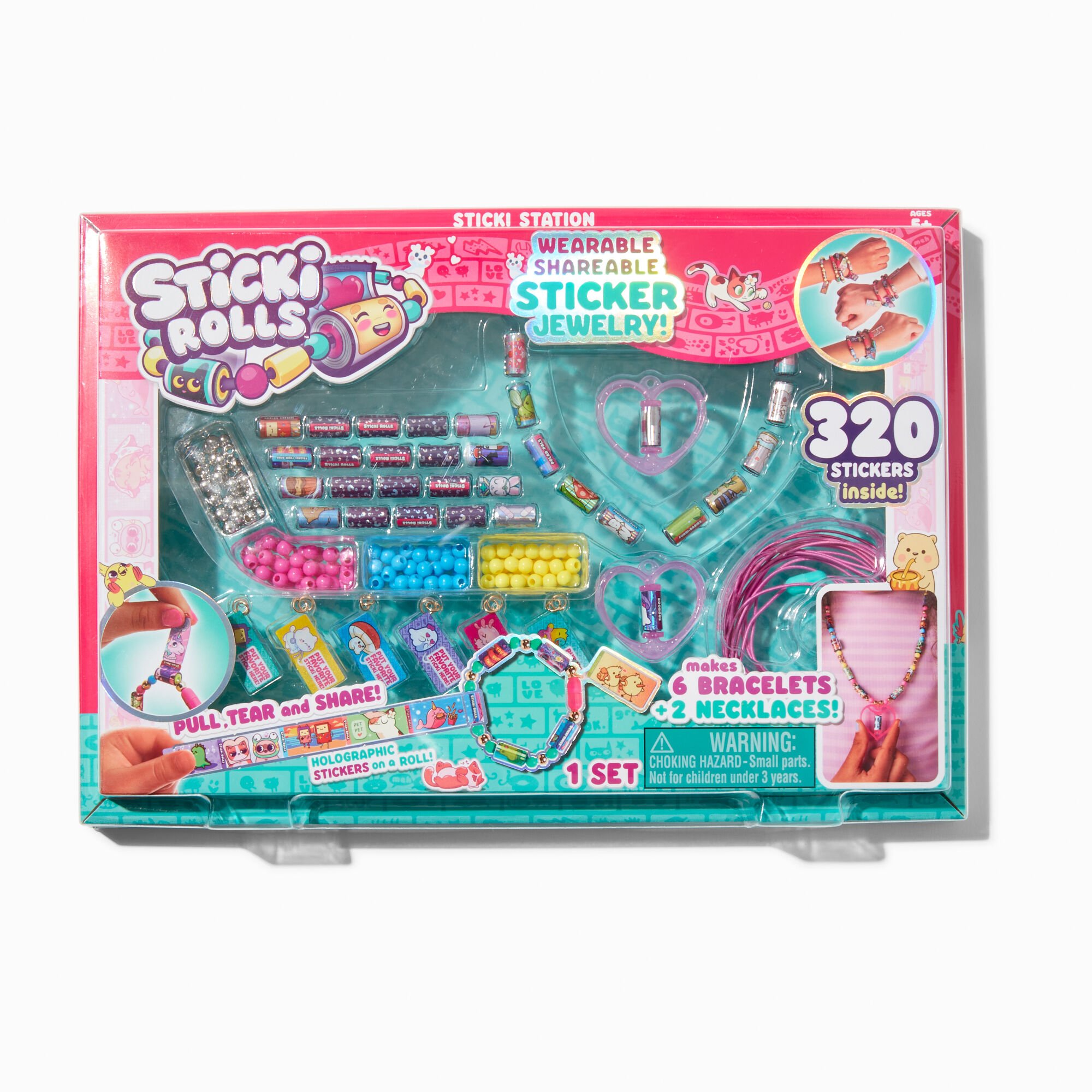 Sticki Rolls™ Sticker Bracelet Kit - Styles Vary,
