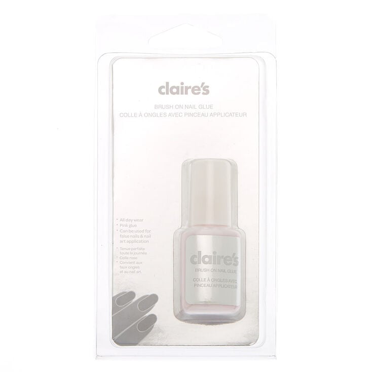 Colle Rose Pour Ongles Avec Pinceau