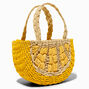 Lemon Woven Crossbody Bag,