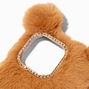 Furry Brown Bear Protective Phone Case - Fits iPhone&reg; 13 Pro,
