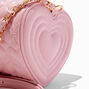 Heart Quilted Barrel Crossbody Bag,