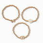 Gold-tone Uptown Stretch Bracelets - 3 Pack,