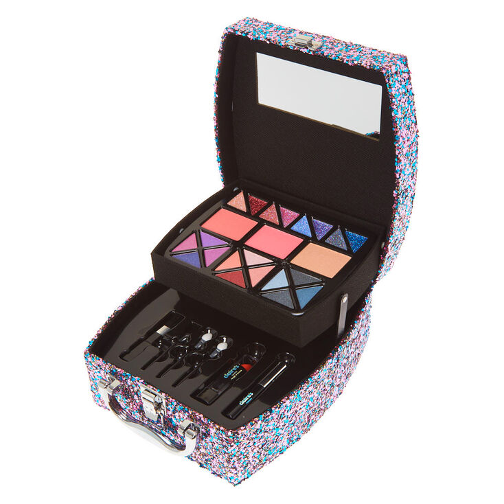 M&eacute;ga coffret de maquillage id&eacute;e cadeau &agrave; paillettes licorne,