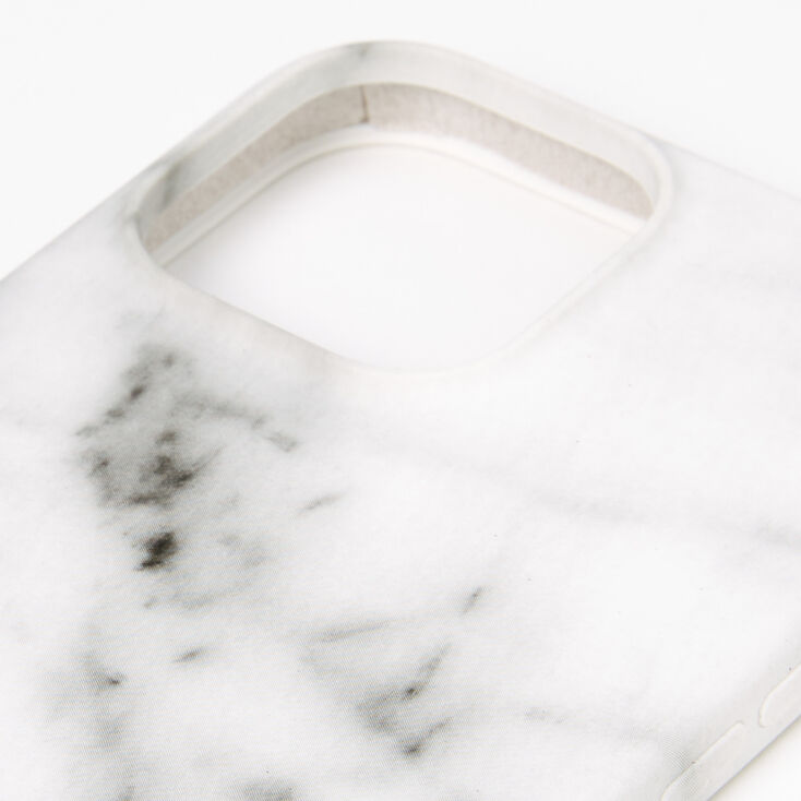 White Marble Protective Phone Case - Fits iPhone&reg; 13 Pro Max,