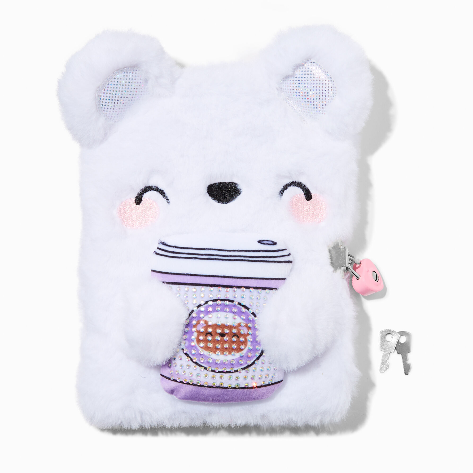 View Claires Coffee Cup Bear Lock Diary information